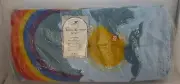 Vintage Cannon 20 Piece Blue Rainbow Fringed Towel Set -Made in USA