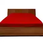Home Decor 1 PC 14'' ht. Mattress Bed Bug Red Emperor Satin Mattress Cover