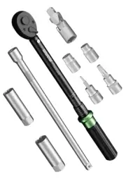 3/8" Torque Wrench Spark Plug Set, Adjustable 72 Tooth Click Torque Wrench 3....