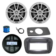 Infinity Radio, Adapter, Spa Bezel, ANT, 2x 6.5" 225W White Speakers, Wire