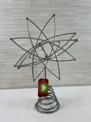 Tree topper cosmic star silver spring centerpiece metal retro inspired wedding