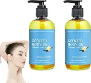 Orena Body Oil Caramel Vanilla, Caramel Vanilla Body Oil, Natural Fragrances Skin Oil, All-Round Nourishing And Moisturizing, Brightening Skin Oil for All Skin (2PCS)