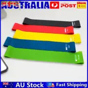 5pcs/Set Exercise Elastic Bands Durable TPE for Gym Fitness (Multicolored) AU