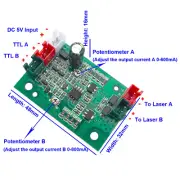 Quality Laser Diode Driver Laser module driver for 808nm&532nm +660nm with TTL