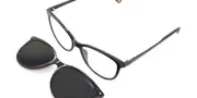 Polaroid PLD 6138/CS With Clip-On Polarized 807/M9 Women’s Glasses Black Size 53 - Private Health Rebate - Blue Light Block Available