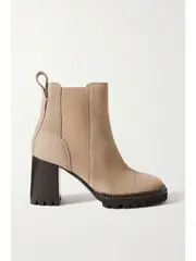 [SEE BY CHLOÉ] SEE BY CHLOÉ - Mallory Suede Chelsea Boots - Light brown - IT39 IT 39 Brown