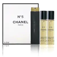 在飛比找Yahoo奇摩購物中心優惠-Chanel No.5 香奈兒五號淡香水 20ml x 3 