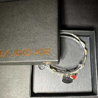 Alex And Ani Meowy Christmas Cat Bangle Bracelets Set of 2