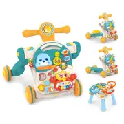 4-in-1 Kids Baby Game Table Walker Scooter Stroller Game Toddler Music