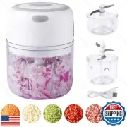 Electric Mini Garlic Chopper,Food Processor,Portable Cordless Garlic Mincer M