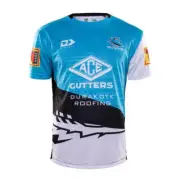 NRL Cronulla Sharks Men's Team Training Shirt - Sizes 3XL - 5XL