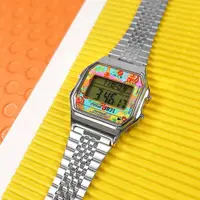 在飛比找momo購物網優惠-【TIMEX】可口可樂聯名 復古潮流 鬧鈴 計時碼錶 不鏽鋼