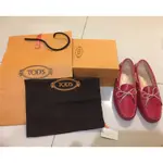 ⚠️全新TOD'S女鞋桃紅色全配‼️