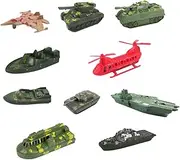 10x Model Warships Ship Helicopter Model Ship for Kids Children Adult