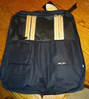 4 SETS 5A DRUMSTICK DRUM STICKS & BAG CASE KEY SET STICK HOLDER GIG POCKET STAGE