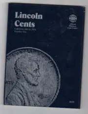 Whitman Lincoln Cents 1941-1974 Coin Folder, Penny Album Book