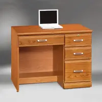 在飛比找momo購物網優惠-【MUNA 家居】希爾達樟木色實木3.2尺書桌下座另有電腦桌