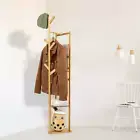 NNEDSZ Clothes Coat Rack Garment Stand Shelf Wooden Tree Hanger Bag Hat Hook Hol