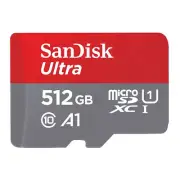 Sandisk Ultra MicroSD 512GB MicroSDXC A1 UHS-I 120MB/s Memory Card (SDSQUA4-5...