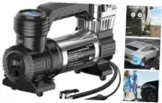12V DC Portable Air Compressor, 30L/M Fast Inflation, Auto Tire Inflator with