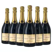 (6 Bottles)Premium Petit Verdot Grape Sparkling Red Wine 750ml SA Barossa Valley