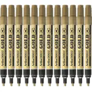 Artline 900XF Box 12 Paint Marker Bullet Tip Nib 2.3mm (Metallic Gold)