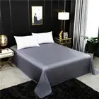 Mulberry Silk Flat Sheet Solid Color Satin Bed Sheet King Queen Size Sheet