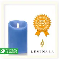 在飛比找ETMall東森購物網優惠-【Luminara 擬真火焰 蠟燭】天空藍海洋香氛光滑蠟燭禮