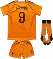[ORGBRAIN] 2023/2024 Home #10 Football Soccer Kids Jersey Shorts Socks Set Youth Sizes