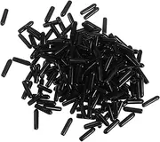 GLEAVI 250 Pcs Thread Protection Cap Stoppers Extension Cord Valve Outlet Bleeder Plug Power Airless Crimp Bars Wires Surge Hole Drain Brake Masking Tape Pipe Door Rubber Black