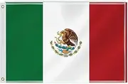 2×3 FT Mexico Flag,60×90 Medium Size Mexicans National Decor,Double Side Digital Printed 150D Polyester Banner With Canvas Header Brass Grommet