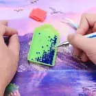 2Pcs Dual Heads Dotting Wax Pen Point Drill Picker Nail Art Studs Dotter (Blue)