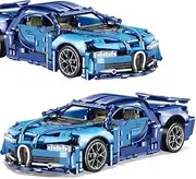 highdar Technik Sports Car Building Blocks Sets for Bugatti, 1339+ Clamping Blocks 1:14 STEM Super Sports Car Model Kit, MOC Construction Toy Racing Car for Experienced Building Block Enthusiasts