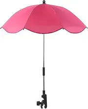 Infant Stroller Umbrella, Photo Kids Stroller Umbrella, Sun Shade Umbrella with Adjustable Clamp, Infant Kids UV Protection Stroller Sunshade Umbrella