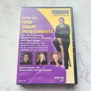 Rich Dad Education, How to Find Great Investments NEW Audio CD Robert Kiyosaki