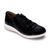 Revere Athens Lace-Up Sneaker - Black Lizard