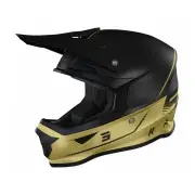 Furious Raw 3.0 Black Gold Matt Offroad Helmet