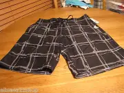 Men's Volcom board shorts NEW black 30 a0811119 surf swim NWT