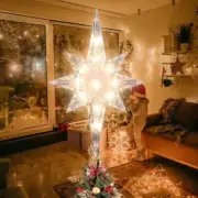 Christmas Tree Topper,Bethlehem Star Tree Topper(12 Inch 10 Lights Clear Color)