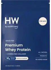 Happy Way Men's Premium Whey Protein Powder Vanilla 900g