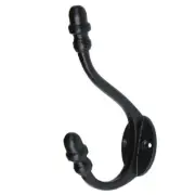 Medieval Double Wall Hook | Hand Forged Iron Rustic Decorative Accessory Holder