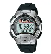 Casio W753-1AV, Tide Graph/Moon Phase Watch,Resin Band, 5 Alarms,10 Year Battery