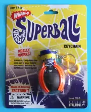 Vintage 2000 Wham-O Original Super Ball Keychain Brand New, Factory Sealed!