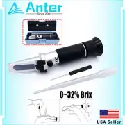 0~32% Brix Wort Refractometer Beer Fruit Juice Wine Sugar Test