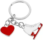BESPORTBLE Adorable Small Ice Skates Keychain Pendant Unique Durable Design for Keys Bags and Phones present for Friends and Ice Skating Enthusiasts