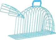 YARNOW Blowing The Cat Cage Scratch Cat Bath Cage Large Dog Cage Dryer Suspenders Outdoor Cat House Kennel Cat Cage for Bath Deterrent Window Hammock Cat Bed Nest Pet Cage Iron Blue