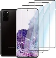 LYPHPE 【3-PACK】 Designed for Samsung Galaxy S20 plus Screen Protector Case Friendly, 3D Curved, Screen Protector Galaxy S20 plus Tempered Glass cell Phone Film HD Clear