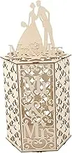 Garneck Box Wedding Card Box Receive Invitation Greeting Cards Bachelor Occasion Honeymoon Rose Valentines Day Well Reveal Proposal Congratulations Thank Wishing Reception Welcome Wooden