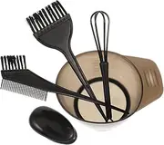 AUTSUPPL Barber Brush Hair Brush Set Hair Dyeing Tool Kit Comb Bowl Ear Cover for Styling Home
