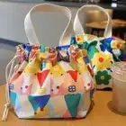 Large Capacity Lunch Bag Thermal Waterproof Insulated Bag 2024 Drawstring Bag